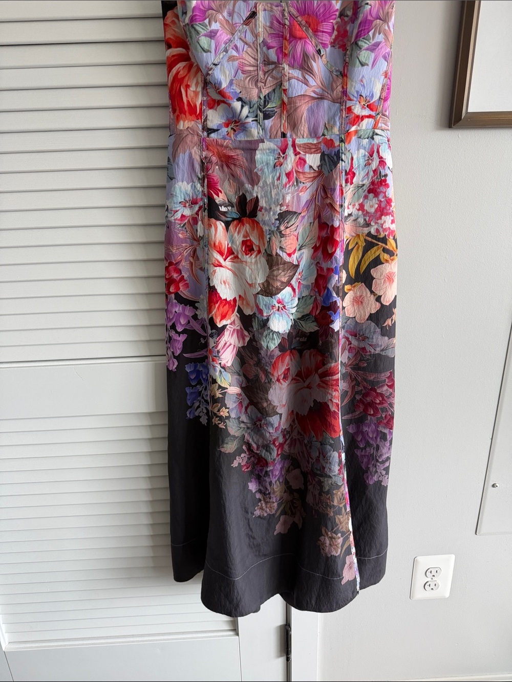 Anthropologie Floral Dress in Black and Multicolor - Picture 3 of 13